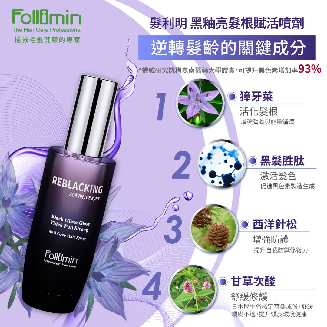 髮利明 黑釉亮黑科技